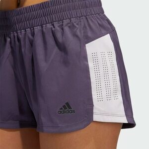 Adidas WOMEN'S TRAINING 3-STRIPES PERFORATED SHORTS-SZ: XL-TRACE PURPLE